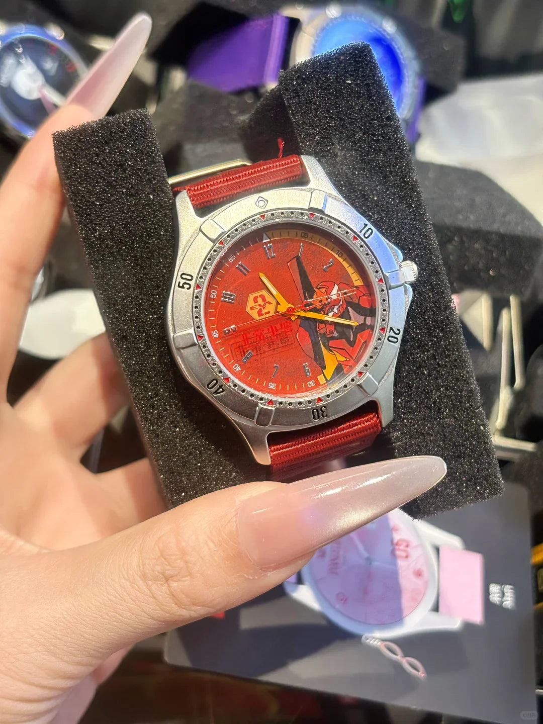 Original Boxfun Eva Evangelion The Final Mission Series Wrist Watch Blind Box Asuka Anime Peripheral Ornament Birthday Gifts Toy