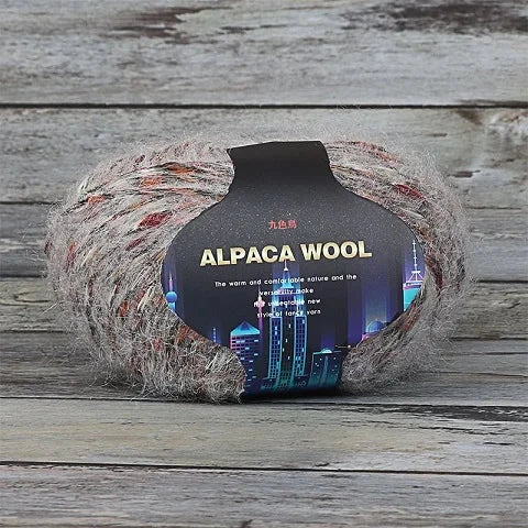 Nine-colored Bird, Seven-colored Alpaca Wool Self-knitting Scarf, Yarn Ball, Handmade Knitting, DIY Medium-thick Sweater and Coa SS69 12.69 08