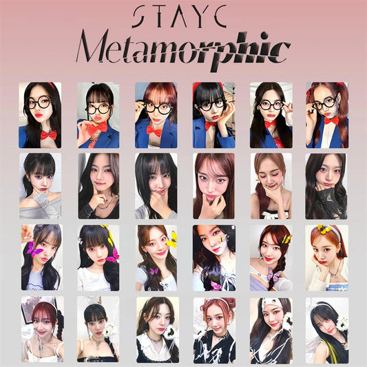 6pcs/set KPOP STAYC regular one album Metamorphic LOMO card SWITH girl collection gift photo card SUMIN SIEUN isa SEEUN postcard SS69