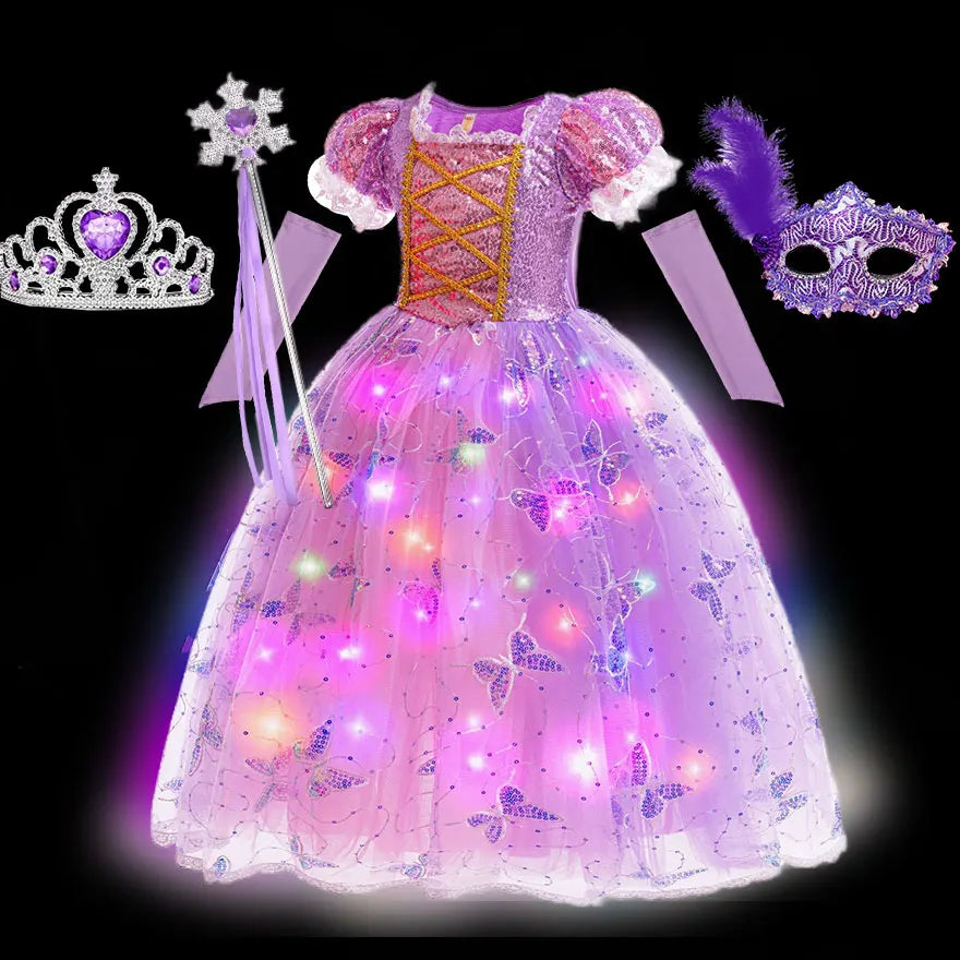 Rapunzel LED Princess Ball Gown for Girls
