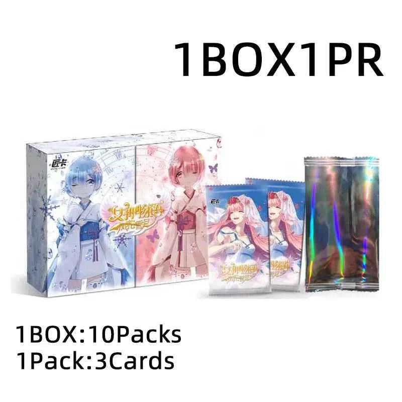 Goddess Story Collection Cards Board Playing Games Carts Paper Kids Toys Anime Gift Table Christmas Brinquedo