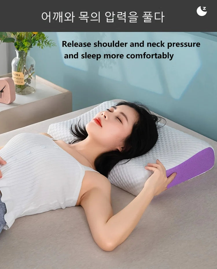 Breathable Air Layer Cervical Neck Pillow for Pain Relief