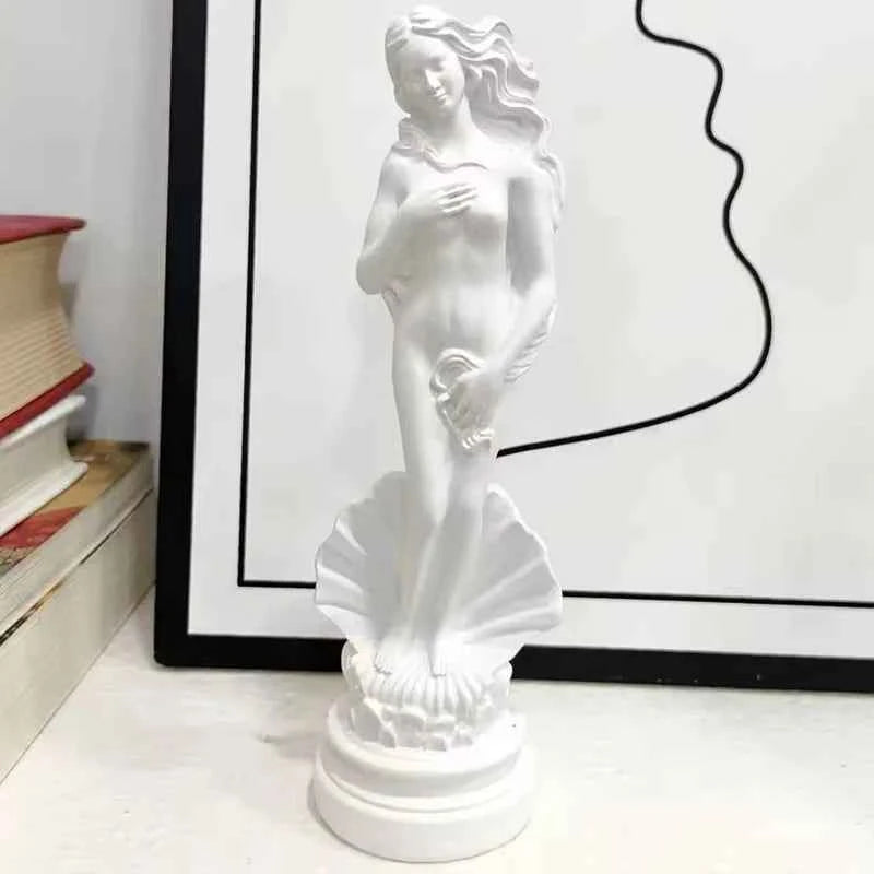Art Crafts Greek Goddess Aphrodite Figurine Home Room Office Classical Mythology Statue Venus Sexy Woman Sculpture Resin Gift