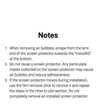 Insta360 X5 Screen Protector Standard or Cooling Tempered Glass Film For Insta 360 X5 Original Accessories