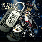 Michael Jackson Keychain Classic Dance King Pendant Key Ring Fashion Singer Key Chain Music Idol Keychain For Home Decoration