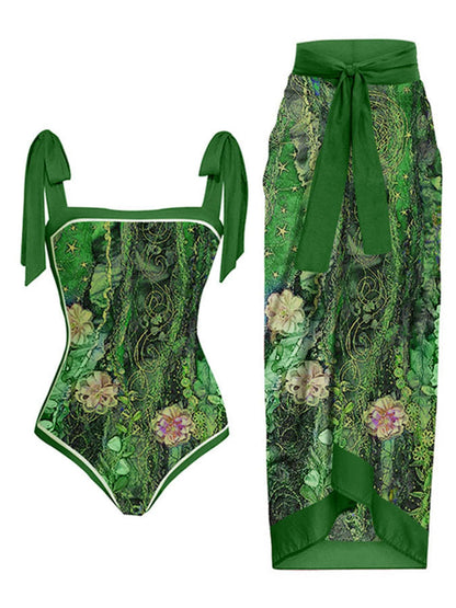 2023 New Arrival Push Up Women Bikini Set Floral Printed Ruffle Bikinis Strappy Bandage Swimwear Brazilian Biquini Bathing Suit SS69