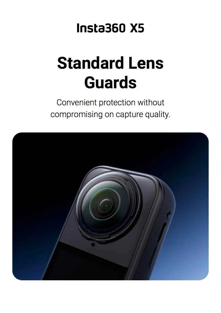 Insta360 X5 Lens Guard Protector Standard or Premium Tempered Glass For Insta 360 X5 Original Accessories