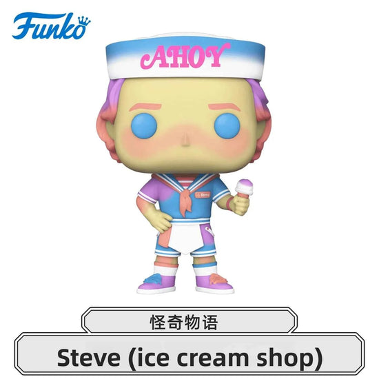 Genuine Edition FUNKO POP《Stranger Things: Eddie, Dustin, Eleven》Action Desktop Decoration Ornament Model Toys Collectible Model