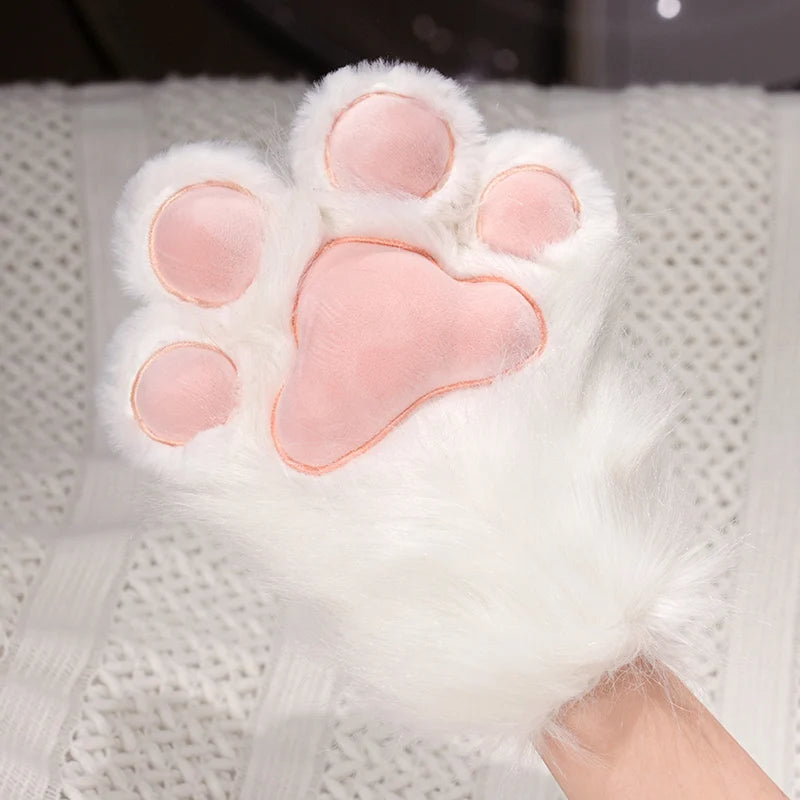 Fursuit Paw Gloves Boots Giant Wearable Wing Accessories Plush Toys Furry Cosplay Cat Bear Shoes Cute Fluffy Animal Manga Party SS69