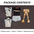 HOLOUN Amo Cosplay Costume Wig Gachiakuta Anime Convention Halloween Christmas Gift Boot Covers Dress Scarf Shorts Sleeves