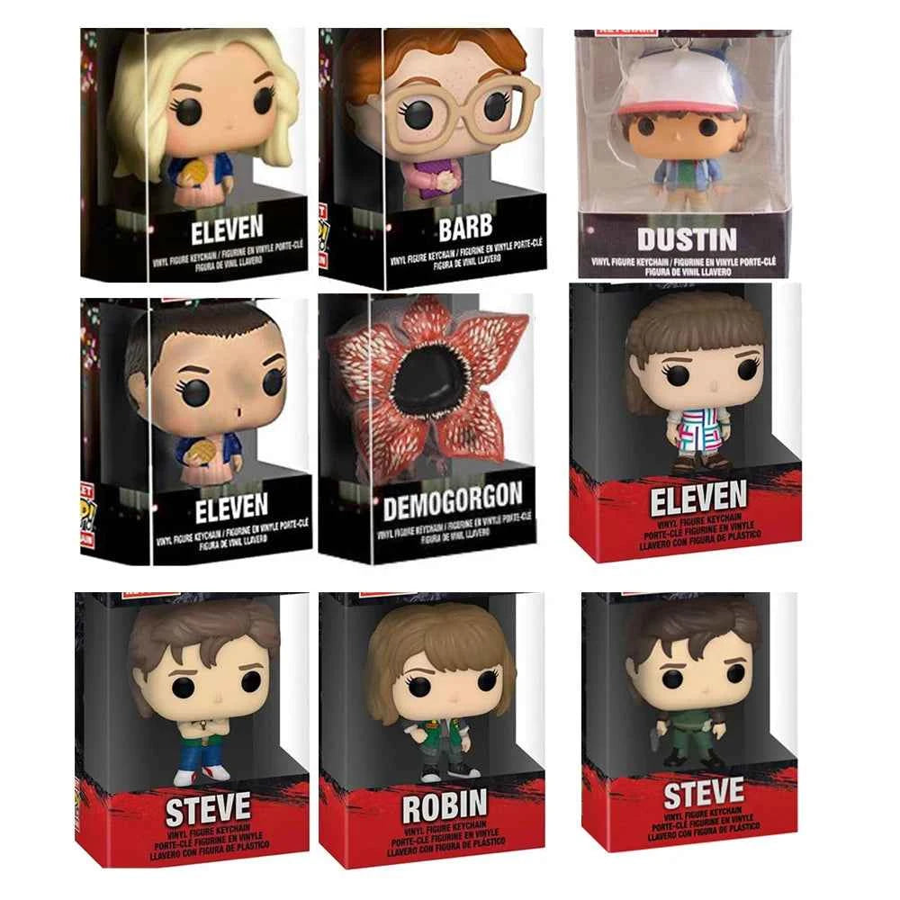 Dustin Eleven Demogorgon Stranger Things Keychain Figure Model Toy