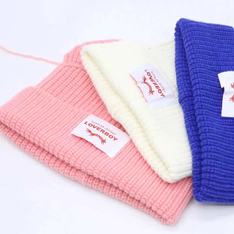 Long fox Ears Knitted Hat Men Women Rabbit Ear Warm Crochet Beanies Kpop Hip Hop Hat Winter Skullies Cap Y2k Christmas Gifty