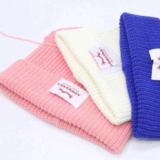 Long fox Ears Knitted Hat Men Women Rabbit Ear Warm Crochet Beanies Kpop Hip Hop Hat Winter Skullies Cap Y2k Christmas Gifty