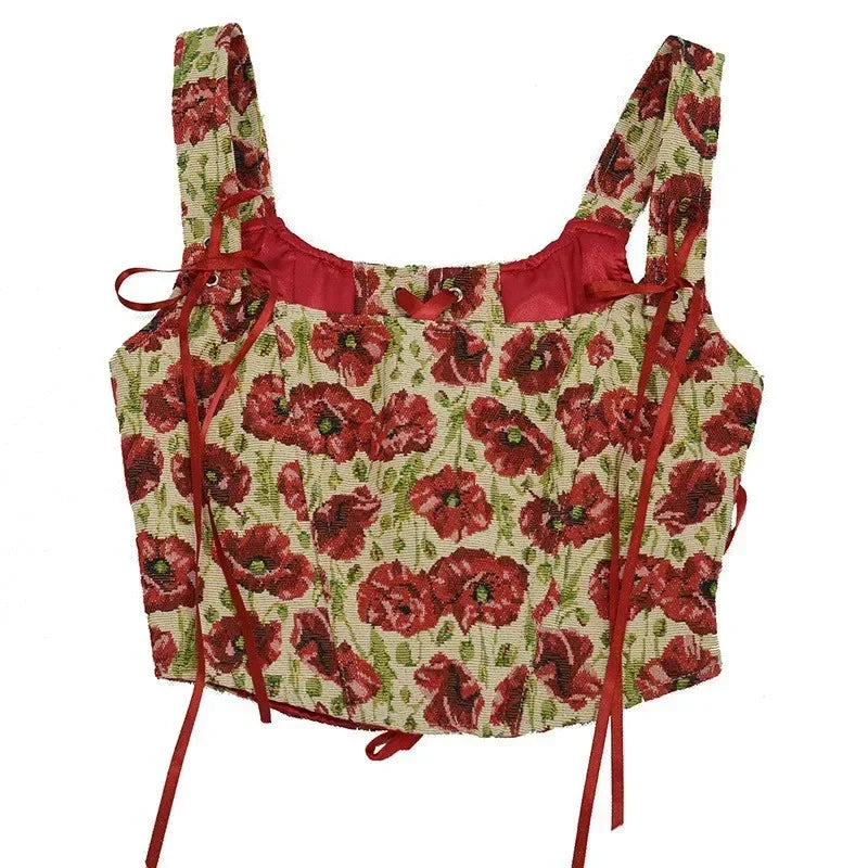 VISIVANEC Lolita Corset Tank Top Women's Slimming Bustier