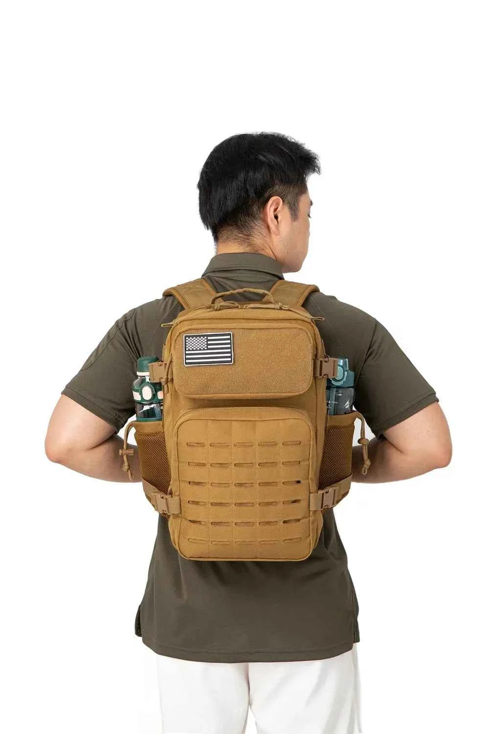 25L/45L Men's and Women's Tactical Backpacks , Outdoor Activities, Small School Backpacks with Water Bottle Holder