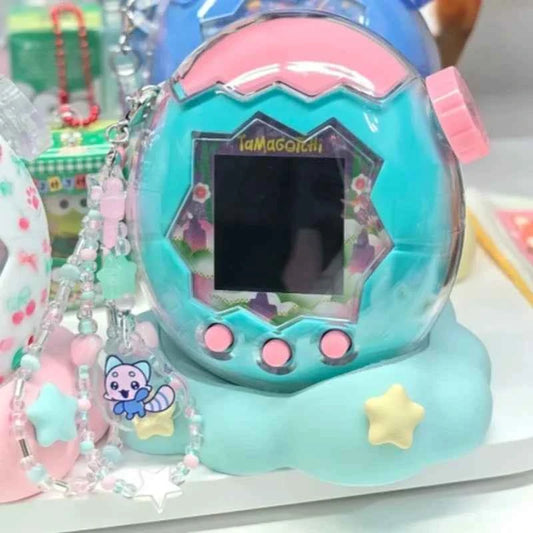 Bandai Tamagotchi Paradise Emerald Forest Edition Color Screen Electronic Pet Game Device - Original Toy Collectible