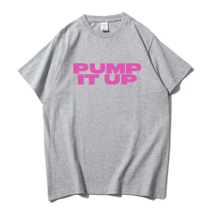 Pump It Up Pink Printing T-shirt The Substance Horror Movie Tshirts Short Sleeve Men/Women Men Tee-shirt Casual Film Graphic Tee