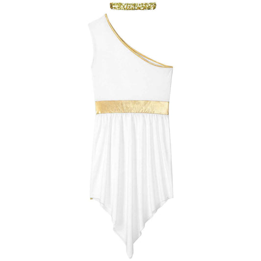 Womens Ancient Greek Princess Dress Goddesses Toga Costume for Halloween Carnival Party Deity Queen Cosplay Chiffon Robe Gown