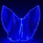 Belly Dance LED Isis Wings Both Sides Fluorescent Butterfly Performance Belly Dancing Bellydance Carnival Led Costumes Shows