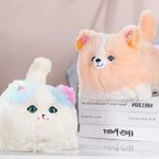 Interactive Plush Cat and Dog Toy with Sound and Movement