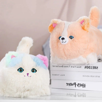 Simulation Electric Plush Toys Cute Cat Dog Interactive Kids Huggy Pets Speak Electronic Accompanied Toy Children Gifts Birthday