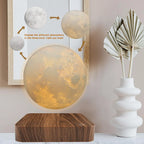Mexllex Magnetic Floating Moon Lamp, 3D Printed Rotating LED
