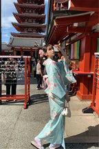 Kimono Yukata Retro Improved Japanese Dress,Elegant Literary Outfit Ideal For Studio Portrait Photography And Casual Themed Wear