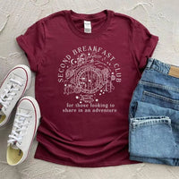 Second Breakfast Club Shirt LOTR the Shire T-Shirt Literature Bookworm Tees Vintage Aesthetic Clothes Middle Earth Tshirt Tops - SS69