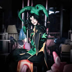 ‌Anime The Freak Circus Harlequin Cosplay Costume Adult Clown Top Pants Full Set Joker Uniform Halloween Carnival Clothes