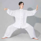 Chinese Tai Chi Uniform Cotton Wushu Kung Fu Clothing Kids Adults Martial Arts Wing Chun Suit Taichi Performance Tang Suit Taiji