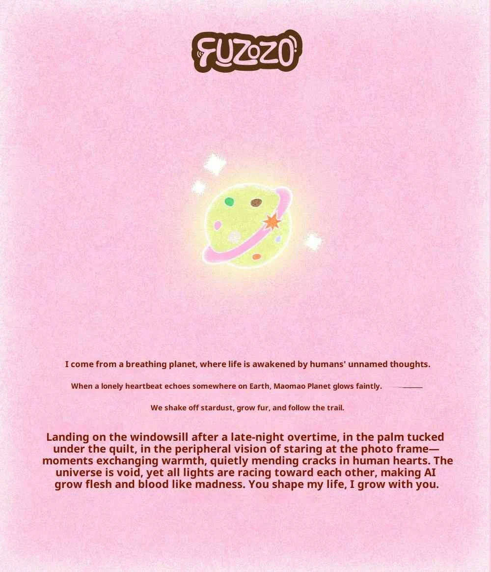 Fuzozo AI Robot Emotional Companion Biomimetic Memory System Interaction Smart Robot AI Chat Robots Toys Cartoon Birthday Gifts
