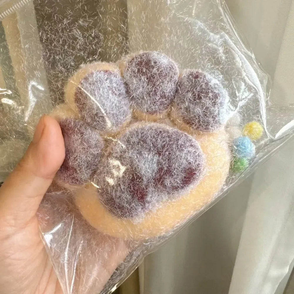 Jumbo Soft Squishy Cat Paw Stress Relief Toy, Extra Large Sensory Fidget Toys for Anxiety ADHD Focus, Kids Adults Squeeze Gift SS69 11.69 11cm Brown 1pcs