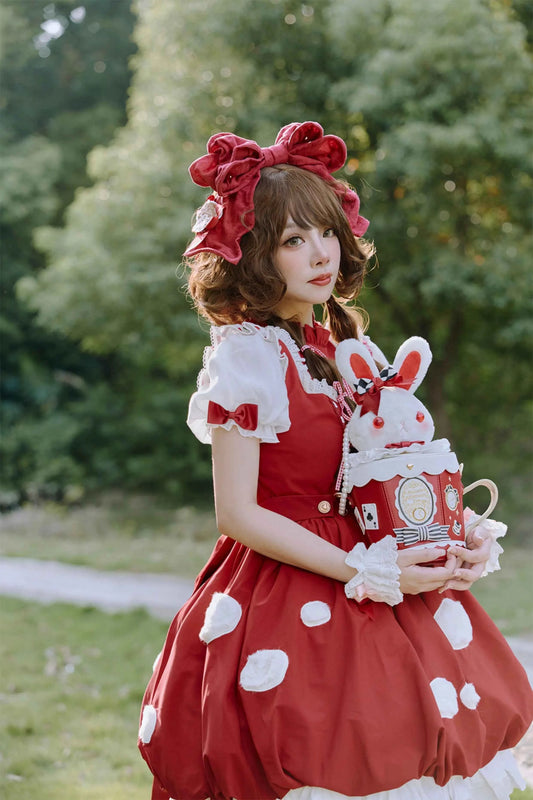 Japanese Original Lolita Cartoon Cute Rabbit Plush Shoulder Bag Sweet Kawaii Jk Uniform Oblique Span Bag