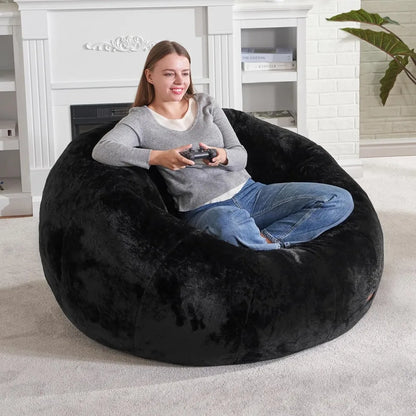 Bean Bag Chair, Comfy Giant Stuffed Bean Bags Chais W/Spacious Design for Reading, Playing or Relaxing, Bean Bag Couch for Adult