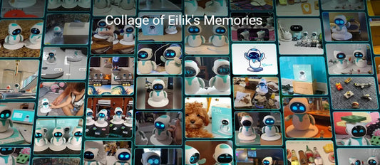 Original Eilik Smart Robot Electronic Automation Ai Robot Emotional Interaction Vocal Multiple Mode Cute Blue and Pink Gift SS69