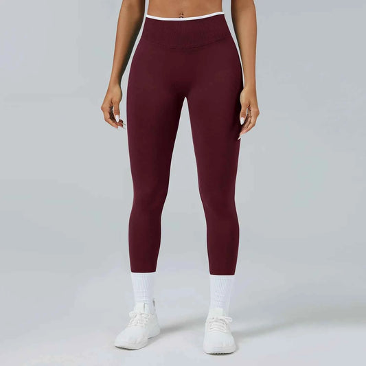 Seamless High Waist Yoga Pants Women Tummy Control Leggings Stretchy Soft Workout Running Leggings Comfortable Gym Sports Tights