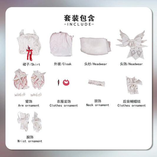 Genshin Impact Columbina Cosplay Costume Full Set SS69 Polyester Uniform