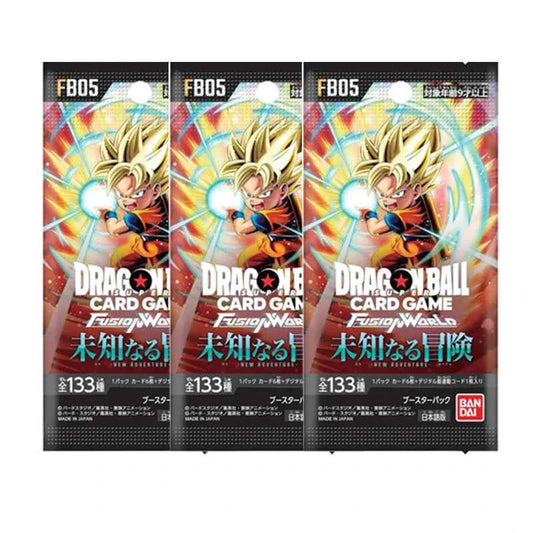 BANDAI DRAGON BALL FB01-06 Booster Packs SUPER CARD GAME Fusion World TCG Collection Card Child Toy