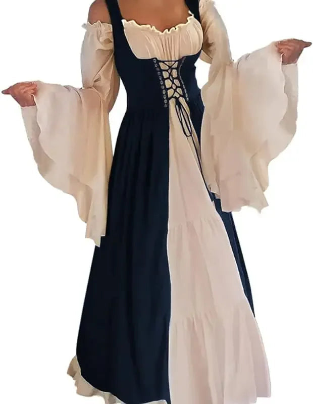 Cosplay Womens'S Medieval Renaissance Costume Cosplay Over Suit Dress Vest Victoria Princess Steam Punk Strap Plus Size SS69 40.69 Navy Blue / XXL / Traditional Cultural Wear