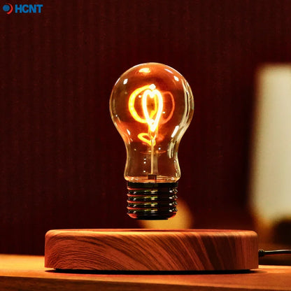 HCNT Magnetic Levitating Light Bulb Desk Lamp with Rotating Heart Bulb