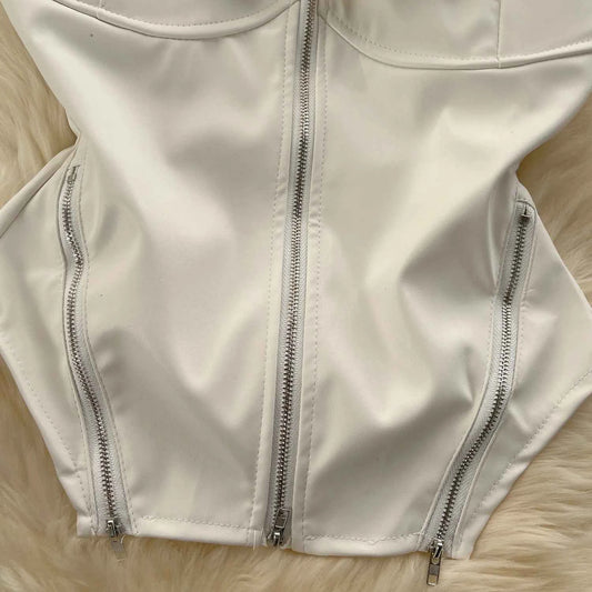 Silver Gold Corsets for Women Steampunk Gothic Corset Bustier with Zipper  Vintage Style Corset Top Burlesque Lingerie