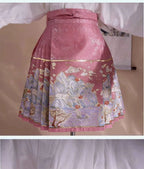 Summer New Short Horse Face Skirt White Short Set Retro Thickened Ming System Improved Han Element Chinese Style Tang Suit