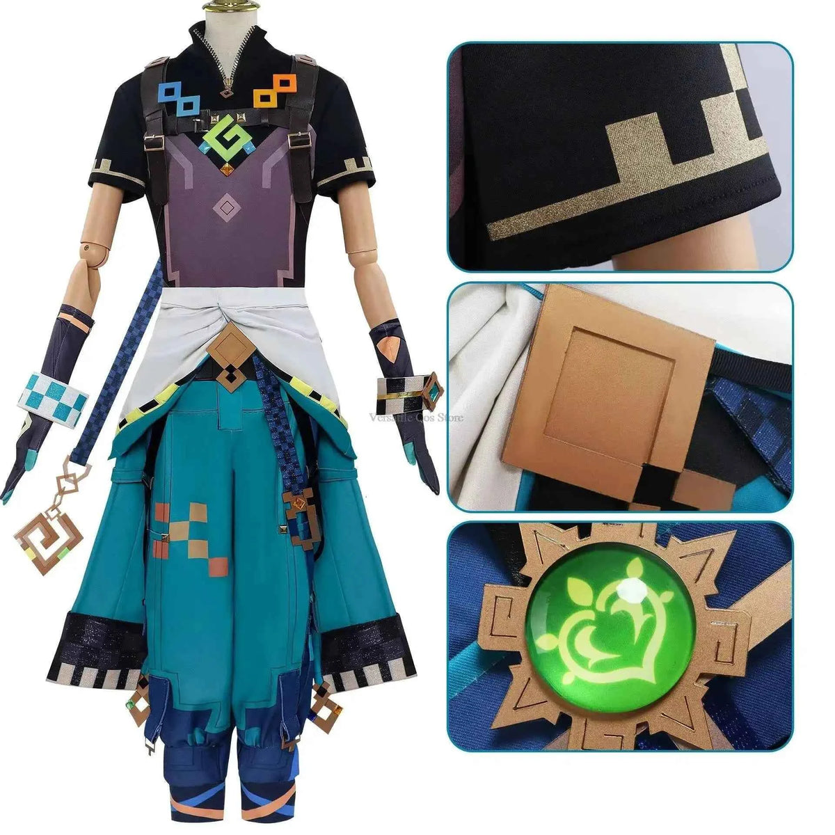 Genshin Impact Kinich Cosplay Costume Unisex Adult Anime Stage Outfit