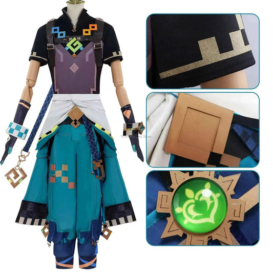Genshin Impact Kinich Cosplay Costume Unisex Adult Anime Stage Outfit