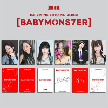 8pcs/set KPOP BABYMONSTER Album HAPPY 1000 DAYS LOMO Card Tea Lu Bao Monster Photo Card AHYEON HARAM RORA RUKA ASA Postcard SS69