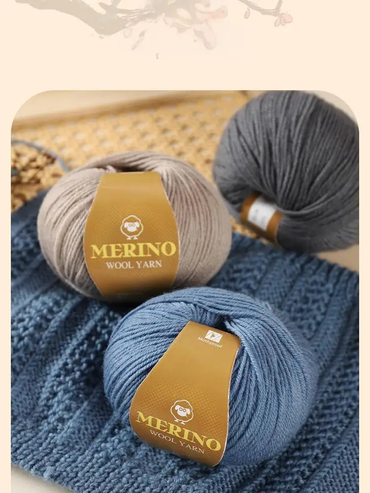 500g of High-Quality 212 Medium-Fine Alpaca Wool Yarn, Suitable for Knitting Sweaters, Scarves, and Hats, 10 Skeins/Pack