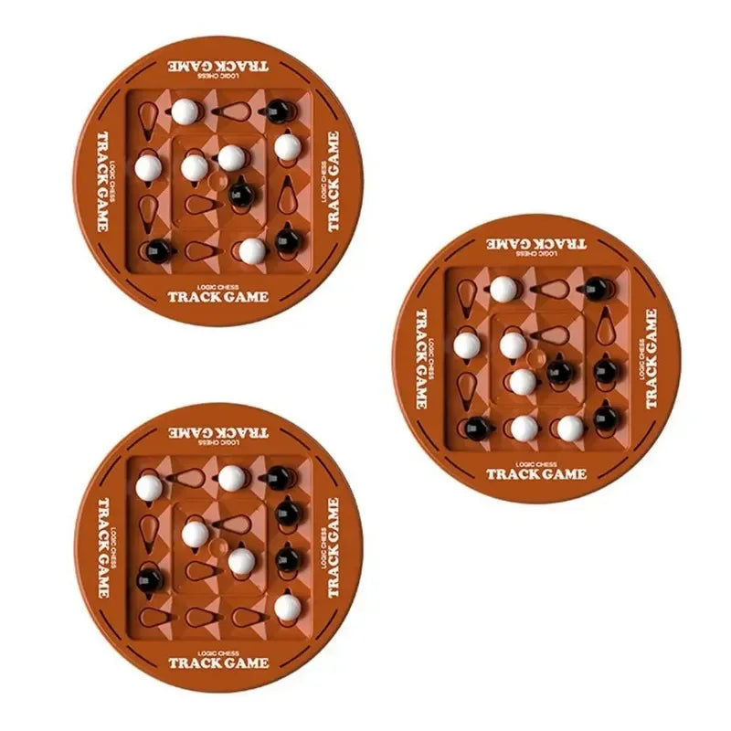 Marble Board Game Educational Strategy Orbit Logic Board Game 2 Player Fast Strategy Game Track Logic Board for Fun Family SS69