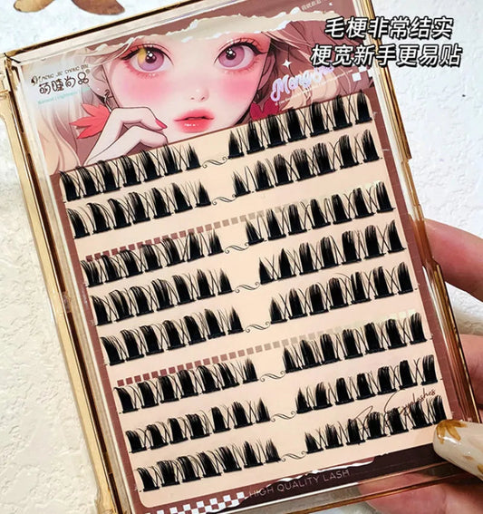 Little Devil False Eyelashes Manga Lashes Reusable Natural Thick Fluffy Soft Single Individual Cluster Eye Extension Beauty Tool SS69