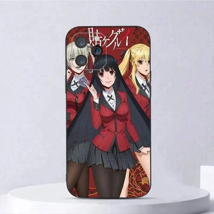 1pc Japanese Anime Kakegurui Jabami Yumeko Phone Case Silicone Soft For IPhone 17 Air 16 15 14 13 12 11 Plus Pro Max Plus SS69 11.69 For IPHONE 17Pro / z2