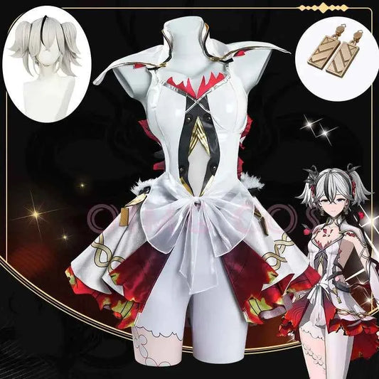 Chun Cosplay Costume Wuthering Waves Carnival Uniform Wig Anime Halloween Costumes Women Game Character Outfits